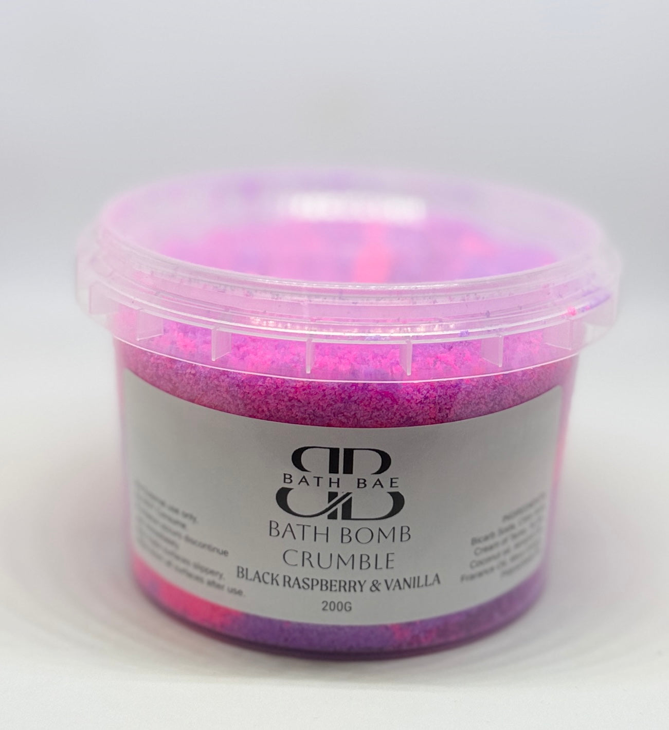 BLACK RASPBERRY AND VANILLA BATH BOMB CRUMBLE