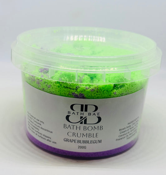 GRAPE BUBBLEGUM BATH BOMB CRUMBLE