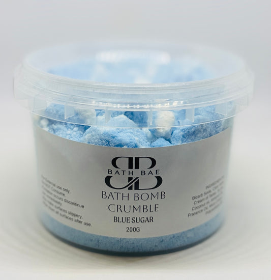 BLUE SUGAR BATH BOMB CRUMBLE
